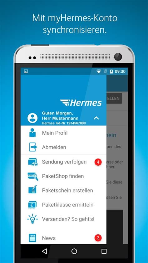 Hermes paket app